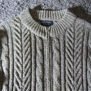 Vintage Puritan Sweater Mens L Made In USA 70s 80s Grandpa Crosby Lounge